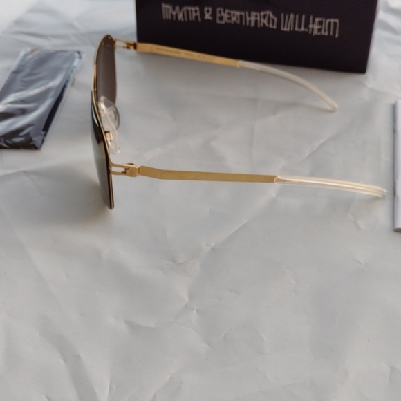 Mykita sunglasses schorsch F9-Gold flash square - Picture 3 of 6